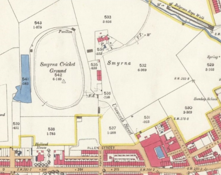 Manchester - Radcliffe the Old Racecourse : Map credit National Library of Scotland